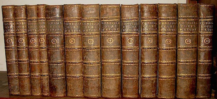 Etienne Bonnot de Condillac Cours d'étude pour l'instruction du Prince de Parme... 1782 Parma Aux deux-ponts